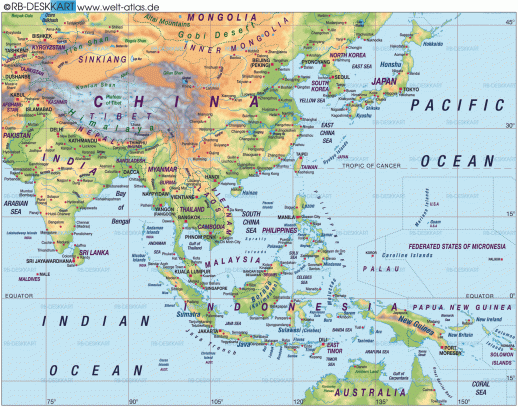 Far-East-Asia-Map